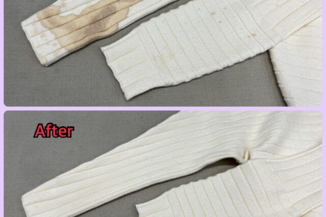 セーターのしみ抜き